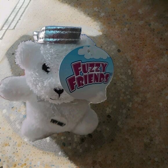Super Cute Angel Bear By Fuzzy Friends Push Button To Hear Night Prayer Preowned - Picture 3 of 4